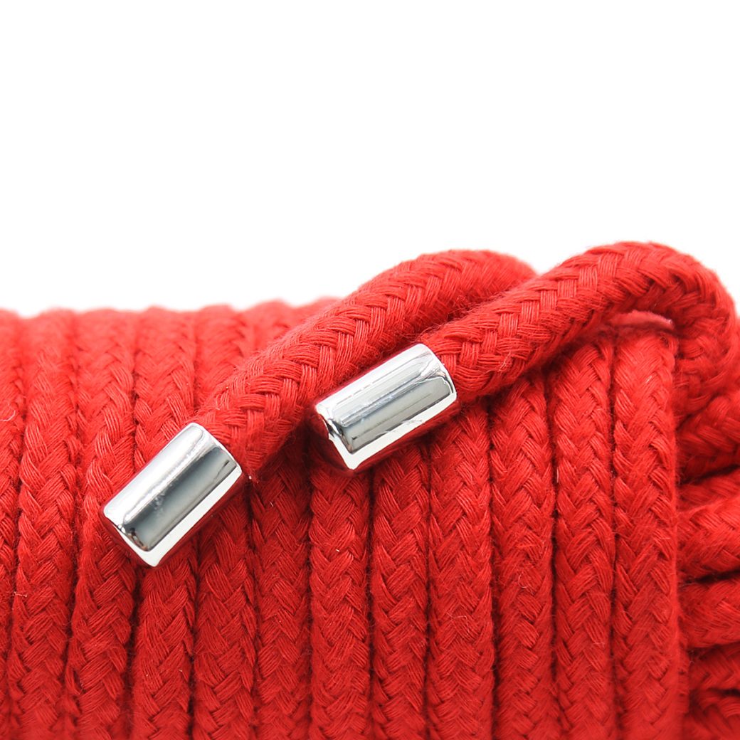 Sex toys 10 meters of red cotton rope with a metal head - Image 3