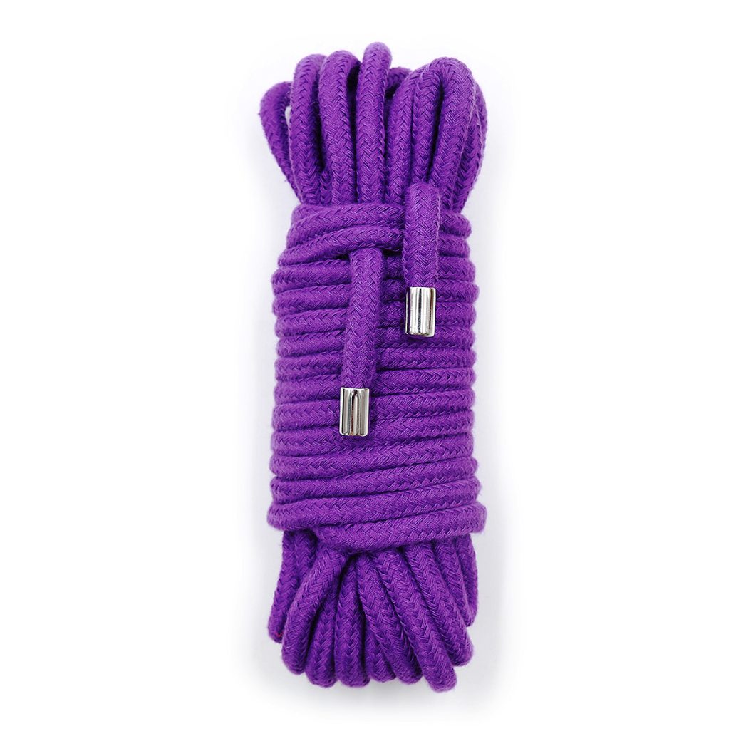 Sex toys 20 meter purple cotton rope with a metal head